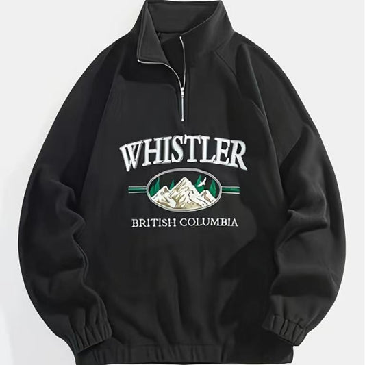 Casual Fashion Men's Sweater | Plus Size Embroidered Winter Pullover